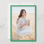 Foto en ouders Names Green Black White Afstuderen Kaart (Achterkant)