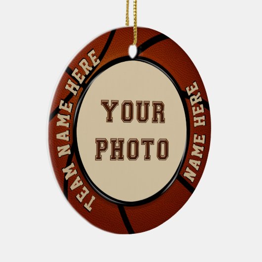 Foto en persoonlijke Basketball Ornament (Rechts)