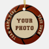 Foto en persoonlijke Basketball Ornament (Voorkant)