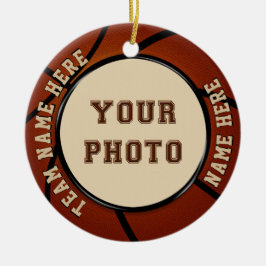 Foto en persoonlijke Basketball Ornament