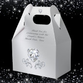 Foto en persoonlijke bruiloft bedankdoosjes