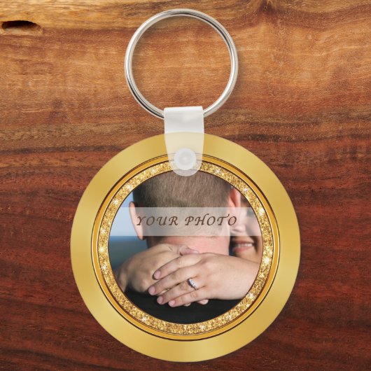 Foto en persoonlijke bruiloft sleutelhanger (Achterkant)