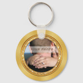 Foto en persoonlijke bruiloft sleutelhanger (Achterkant)
