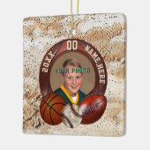 Foto- en persoonlijke sportweddenschappen keramisch ornament (Links)