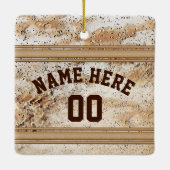 Foto- en persoonlijke sportweddenschappen keramisch ornament (Achterkant)