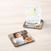 Foto- en scriptnaam van uw kind bier onderzetter (Rechterzijde)