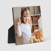 Foto- en scriptnaam van uw kind fotoplaat (Voorkant)