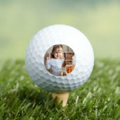 Foto- en scriptnaam van uw kind golfballen (Insitu Shirt)