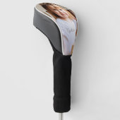 Foto- en scriptnaam van uw kind golfheadcover (Schuin)