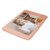 Foto- en scriptnaam van uw kind, Peach Badmat (Gekanteld)