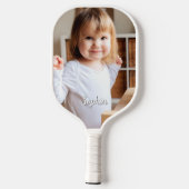 Foto- en scriptnaam van uw kind pickleball paddle (Achterkant)