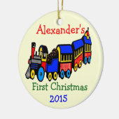 Foto- en Speelgoed-training eerste kerstmis person Keramisch Ornament (Links)