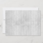 Foto- en  stripes | Grijze bruiloft Kaart (Achterkant)