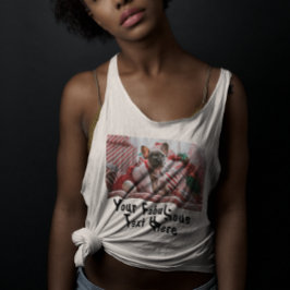 Foto en tekst aangepaste hotyoga toevoegen tanktop