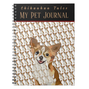 Foto en tekst aanpassen Chihuahuas Pet Journal Notitieboek