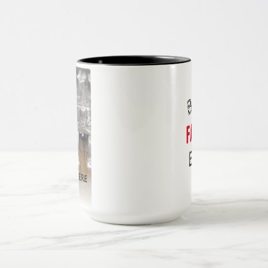 Foto en tekst beste vader ooit toevoegen mok (Midden)