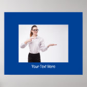 foto en tekst Deep Blue Poster (Voorkant)