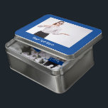foto en tekst Deep Blue Puzzel<br><div class="desc">Je unieke foto en aangepaste tekst benadrukken deze diepblauwe puzzel.</div>