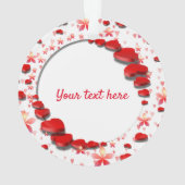 Foto en tekst met Sweethearts Ornament (achterkant)