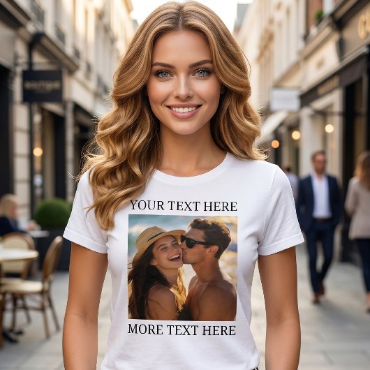Foto en tekst t-shirt