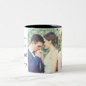 foto en tekst tweekleurige koffiemok (Center)