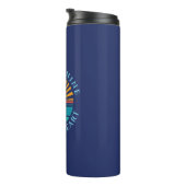 Foto- en tekstsjabloon thermosbeker (Geroteerd rechts)