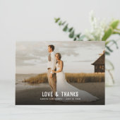 Foto- en vuurtorendankkaart bedankkaart (Staand voorkant)