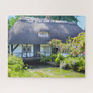 Foto, Engelstalig dakhuis & tuin Legpuzzel
