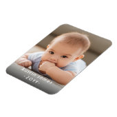 Foto & Enkelvoudige Witte Tekst Unieke Moderne Aan Magneet (Linkerzijde)