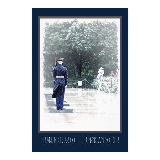 Foto Enlargemint Grote Garde Onbekende Soldaat Foto Afdruk (Voorkant)