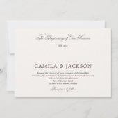 Foto Espresso Bruiloft Kaart (Voorkant)