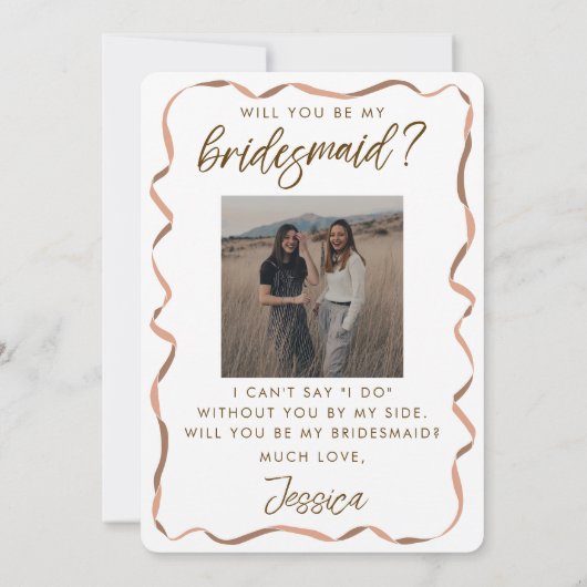 Foto Espresso Martini Bruidsmeisje Proposal Kaart (Achterkant)