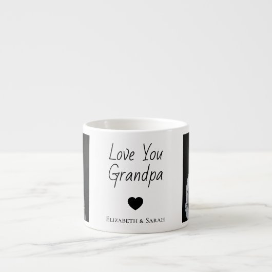 Foto Espresso Mok - Hou van je opa met hart (Voorkant)