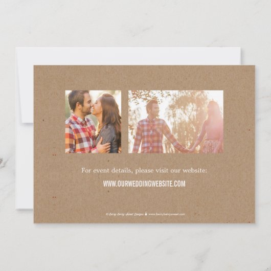 Foto-etalage: datum opslaan - Craft Save The Date (Achterkant)