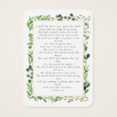 Foto Eucalyptus Funeral Memorial Prayer Kaart (Achterkant)