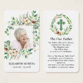 Foto Eucalyptus Funeral Prayer Kaart (Voorkant /achterkant)