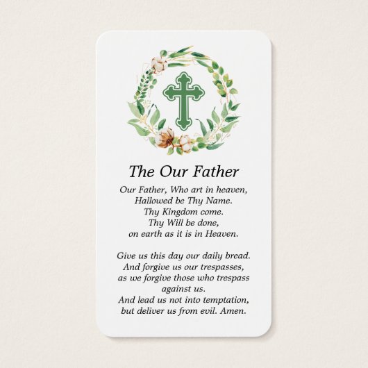 Foto Eucalyptus Funeral Prayer Kaart (Achterkant)