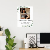 Foto: Eucalyptus Funeral Welcome Sign. Poster (Thuiskantoor)