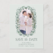 Foto Eucalyptus Save the Date Briefkaart (Voorkant)