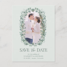 Foto Eucalyptus Save the Date Briefkaart