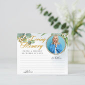 Foto Eucalyptus Share a Memory Funeral Kaart (Staand voorkant)