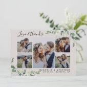 Foto Eucalyptus Weddenschap bedankt creditcard (Staand voorkant)