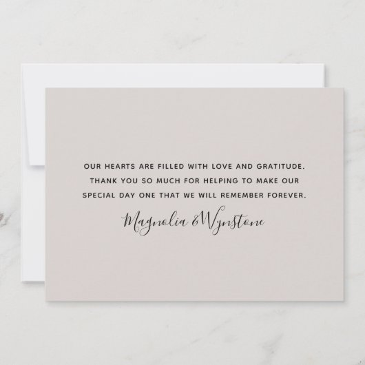 Foto Eucalyptus Weddenschap bedankt creditcard (Achterkant)