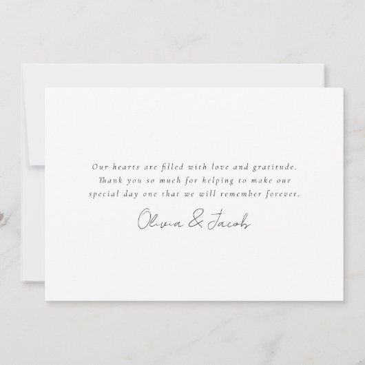 Foto Eucalyptus Weddenschap bedankt creditcard (Achterkant)