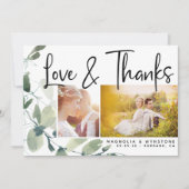 Foto Eucalyptus Weddenschap bedankt creditcard (Voorkant)