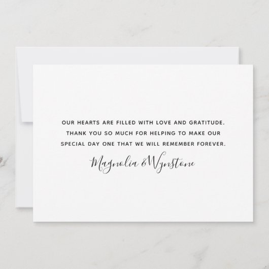 Foto Eucalyptus Wedding Bedankkaart (Achterkant)