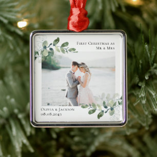 Foto Eucalyptus Wedding Metalen Ornament