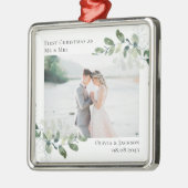 Foto Eucalyptus Wedding Metalen Ornament (Links)