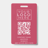 Foto Evenement ID Custom Lanyard Naambadge QR Code Badge (Achterkant)