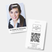 Foto Evenement ID Custom Lanyard Naambadge QR Code Badge (Voor- en achterkant)